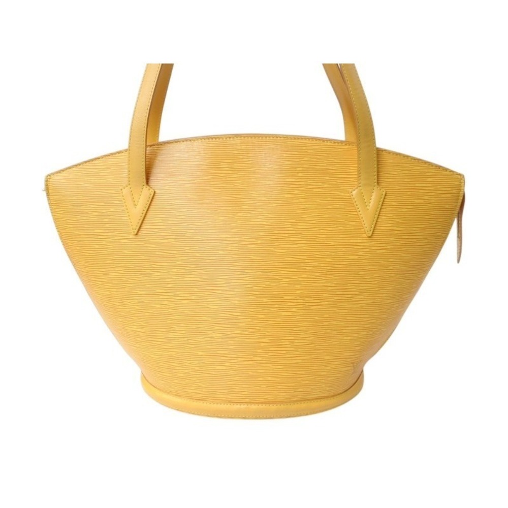 Louis Vuitton Saint Epi Yellow Jacques Leather Handbag